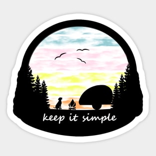 Keep it simple Sticker